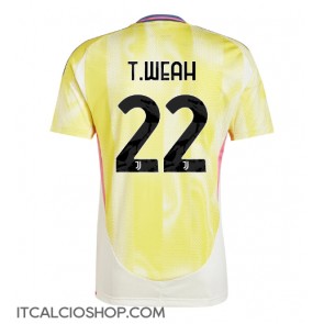 Juventus Timothy Weah #22 Seconda Maglia 2024-25 Manica Corta